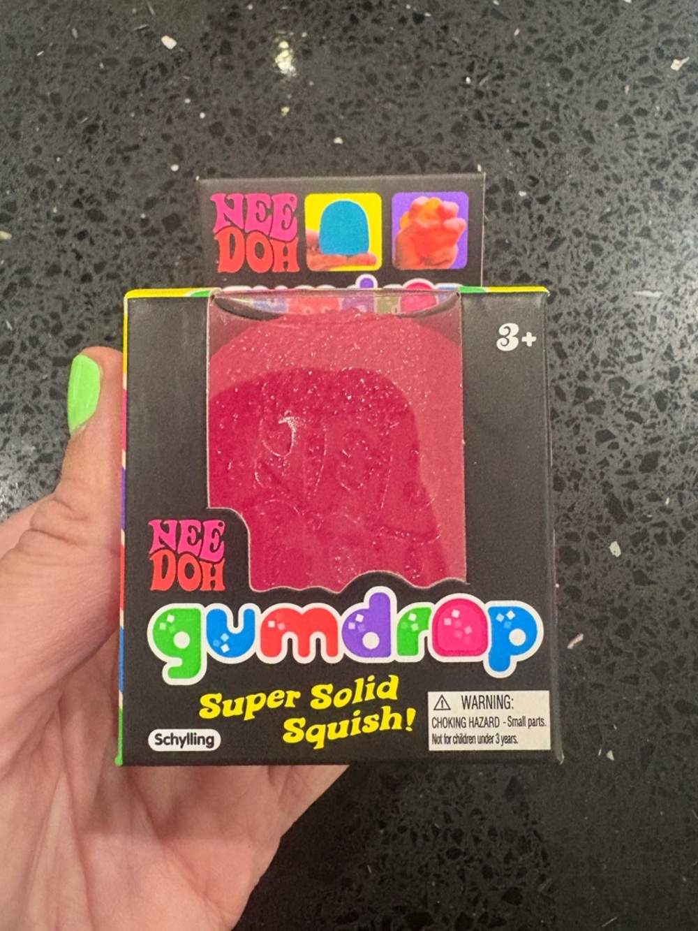 Nee Doh Gumdrop Super Solid Squish Toy - Pink, New in Box! - Picture 2 of 6